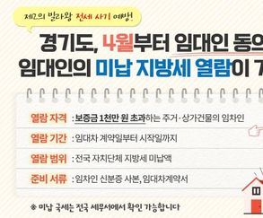 "제2빌라왕 막자" 4월부터 임대인 미납 지방세 열람 가능