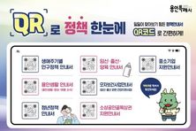 용인특례시, 스마트폰으로 확인할 수 있는 'QR로 정책 한눈에' 시행