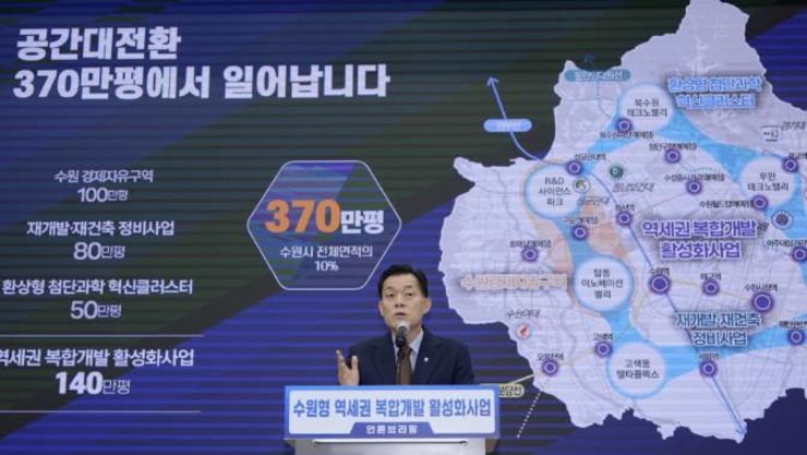 이재준 수원시장, "역세권 복합개발로 수원에 22개 콤팩트시티 만든다"