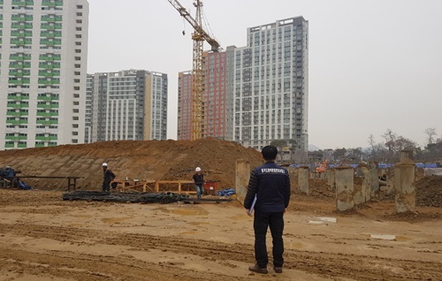 비산먼지 발생 억제조치(야적시 방진덮개 조치) 미흡