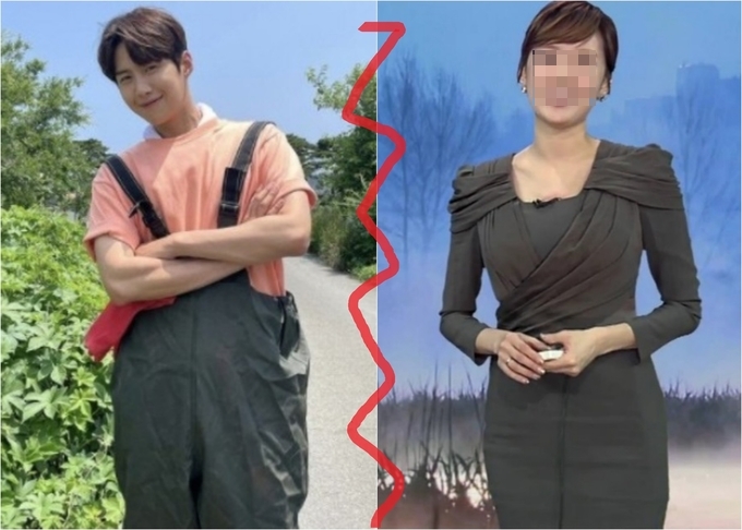이미지 자료사진 (왼쪽 - 배우 김선호, 오른쪽 - 전 여친, 최OO 씨)