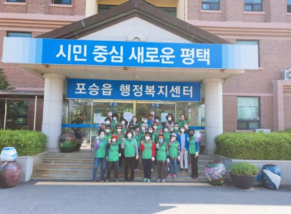 평택시 포승읍 여름꽃 단장 ⓒ뉴스라이트