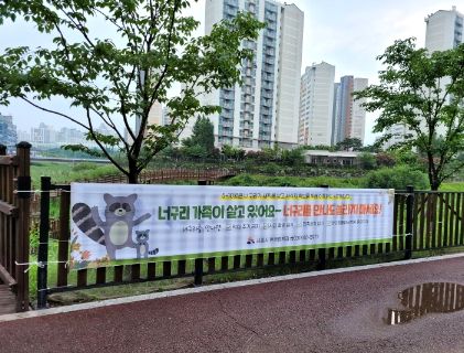 시흥시, 야생 너구리와 따로 또 같이 삽시다...야생 너구리 접촉 주의 당부