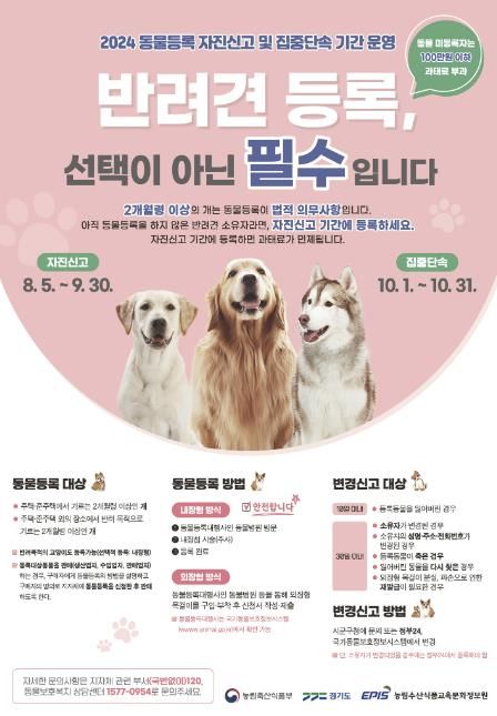 동물등록 홍보물