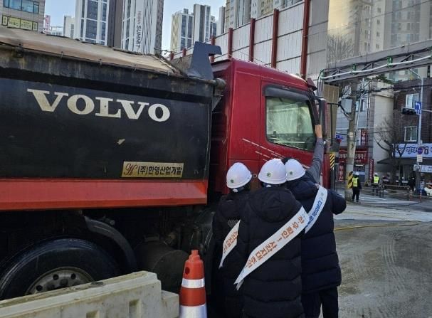 화물차 안전캠페인 모습