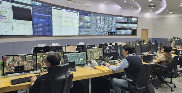성남시 CCTV 통합관제센터 전경