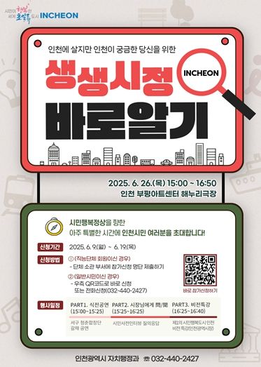 2025년 제2회 생생시정 바로알기 포스터