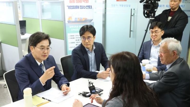 김동연 지사, 중동정세 악화로 인한 피해 기업 찾아 “자금·보증 지원 등 많이 활용하길”