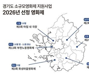 '소규모영화제 지원' 6개 선정. 11월까지 도내 곳곳 개최