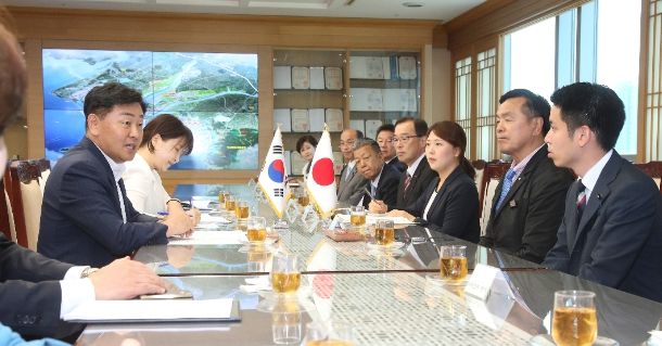 일본 이시카와현 하세 히로시 지사를 비롯한 대표단 공식방문