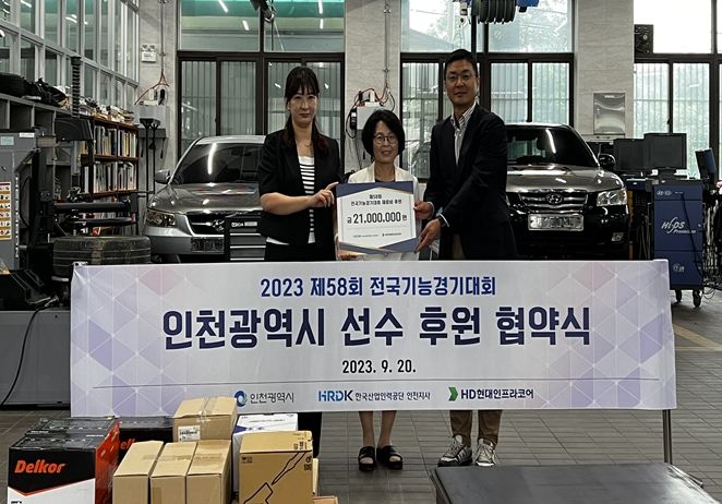 인천시 선수 후원 협약식