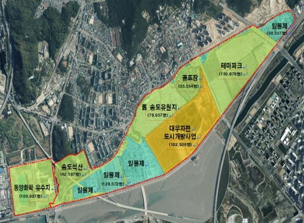 송도유원지 일원 대상지 현황