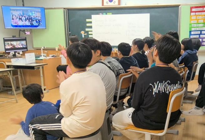 인천연성초·대련한국국제학교 온라인 공동수업