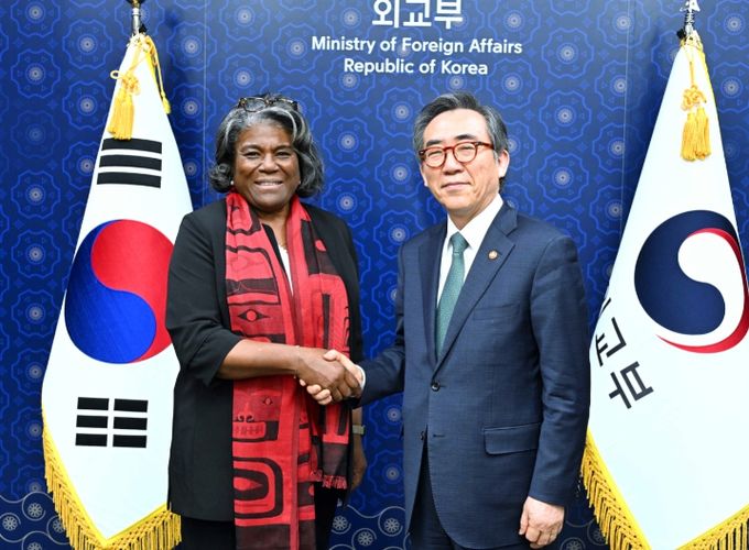 조태열 장관, 린다 토머스-그린필드 주유엔 미국대사 면담