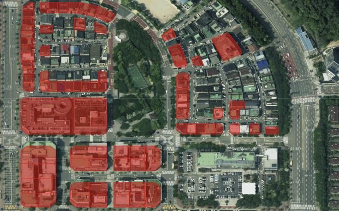 구갈상점가 확대 후 구역도