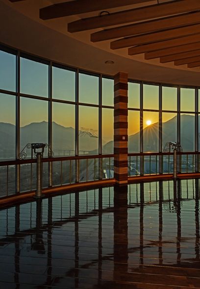 유니온타워 전망대 일출 모습