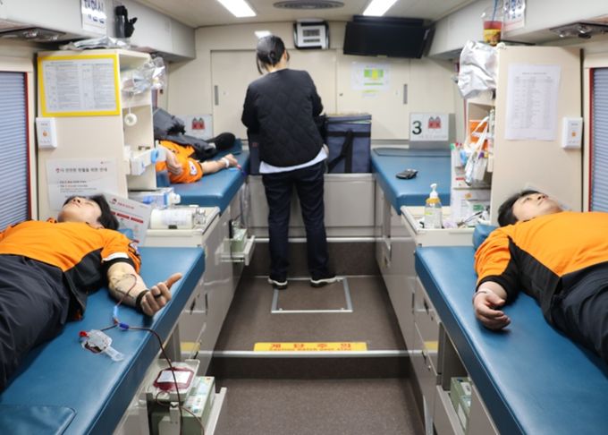 광명소방서, 혈액 수급 위기 속 ‘헌혈 이어하기 행사‘ 동참