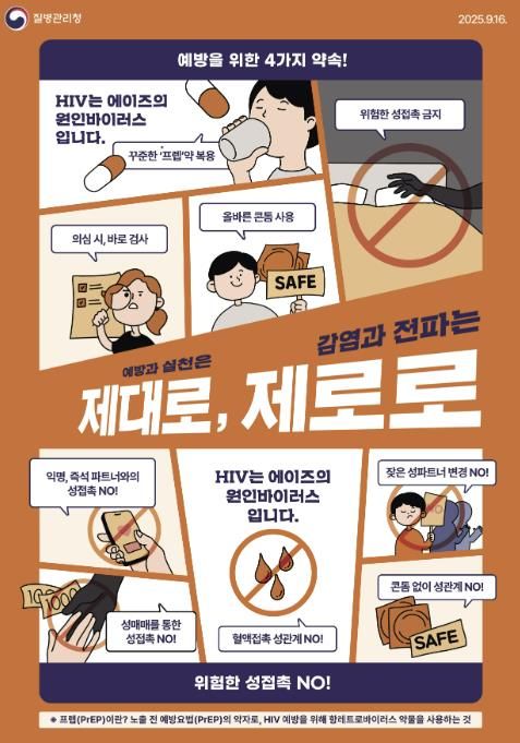 용인특례시 에이즈 예방 포스터