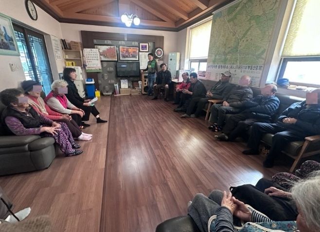 평택시 청북읍, 소통 행정을 위한 경로당 순회