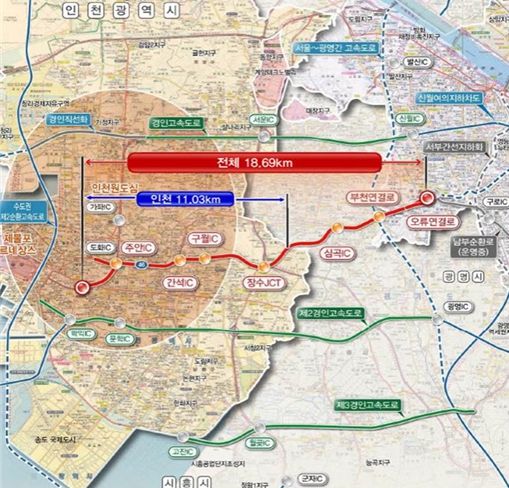 인천시, 제4경인고속화도로 사업 순항 중